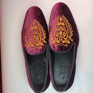 ALDO velvet dress loafers size 8 mens